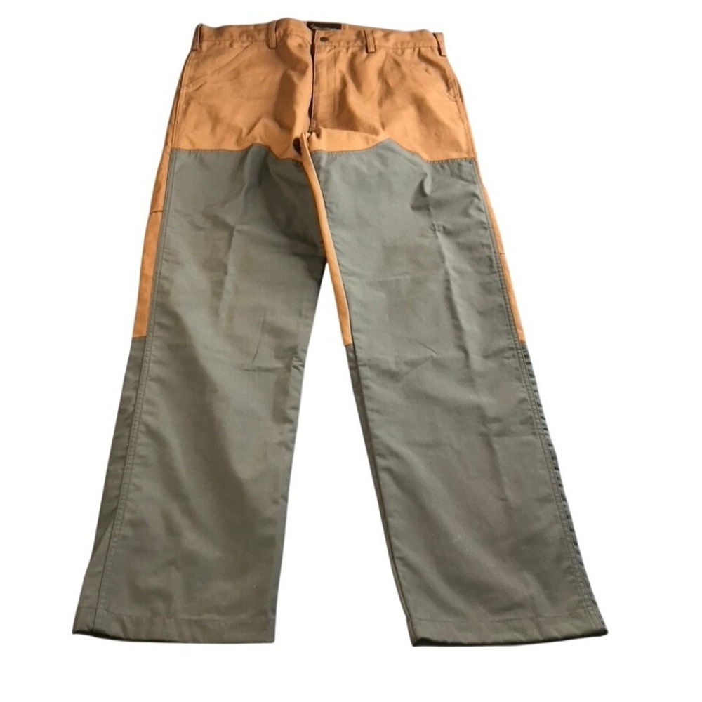 Browning Pheasants Forever Mens 38x32 Brown Olive Canvas Upland Brush Pants